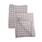 Norravilla lininiai virtuvės rank&scaron;luosčiai Natural Checks, 2 vnt.