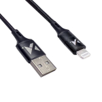 USB Kabelis Wozinsky 'WUC-L2B' juodas 'Lightning' 200cm
