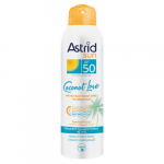 Pur&scaron;kiamas kremas nuo saulės Astrid Sun Coconut Love Spray Solaire SPF 50, 150 ml