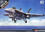 Klijuojamas Modelis Academy 12547 USN F/A-18E VFA-143 "PUKIN DOGS" 1/72