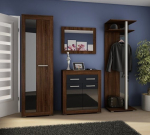 Prie&scaron;kambario komplektas Neron, rudas/juodas