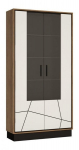 Vitrina Wojcik meble Brolo BROV02, juoda/ruda