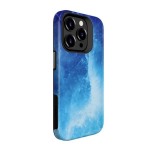 Evelatus iPhone 15 Pro Armor Case TPU + PC Spausdintas Dizainas Galaktikos Mėlyna