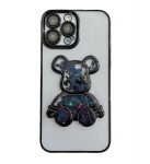 iLike  Apple  iPhone 15 Pro Silicone Case Print Desire Bear  Black