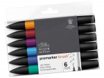 Žymeklių rinkinys alkoholio pagrindu W&N Promarker Brush, 6vnt., rich tones