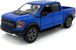 Žaislinis automobilis KinSmart, 2022 Ford F-150 Raptor, mėlynas