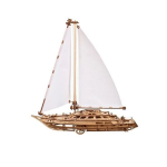 3D medinis galvosūkis - Ugears - Ramybės svajonė - 365 dalys - Vidutinio sudėtingumo - Mechaninė jachta