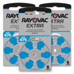 Rayovac Extra Advanced 675 (PR44) elementai klausos aparatams, 18 vnt.
