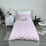 Vaiki&scaron;kas patalynės komplektas Disney Marie cat Dots, 100&times;135, 2 dalių