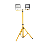 Dvigubas LED prožektorius ant trikojo 2X30 W IP65, juodos spalvos