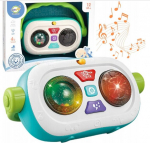 Interaktyvus magnetofonas su garsais ir LED &scaron;viesomis, mėlynas