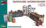 Klijuojamas modelis MiniArt 49011 Garage Workshop 1/48