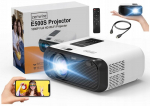 Projektorius Mini WiFi 24/5 Ghz FullHD 4K 7500lm 120" projektorius Zenwire e500s