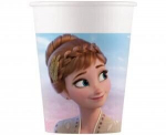 Popieriniai puodeliai Frozen 2 Wind Spirit, 200 ml, 8 vnt., spalvoti