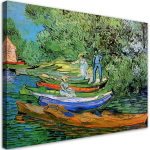 Reprodukcija Vincent van Gogh, Valtys Oise upės pakrantėje