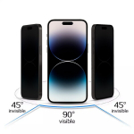 grūdintas stiklas Privacy, skirtas Samsung Galaxy A24 4G / A25 5G