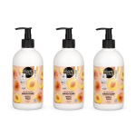 Maitinamasis rankų muilas Organic Shop Rose Peach, 3 x 500 ml