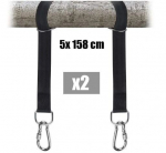 Tvirtinimo diržai hamakui Carruzzo Belsi l70f6, 2 vnt.