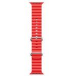 iWear S1 rievėtas mink&scaron;tas silikoninis 20 mm dirželis, skirtas Apple Watch 49 mm / 45 mm / 44 mm / 42 mm raudonas
