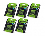 Baterijos Videx AA Alkaline, 1,5V, 2600mAh, 20 vnt.
