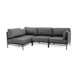 Kampinė sofa Sit Sit Outdoor Dandy, 234x156x78 cm, pilka
