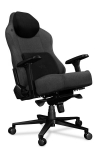 Kompiuterio kėdė Yumisu 2054 Magnetic Gray Black, kompiuterinių žaidimų žaidėjams, medžiaginis apmu&scaron;alas, pilka/juoda