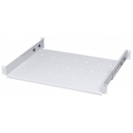 RACK 19" 1U 350 mm Reguliuojama 350&ndash;510 mm Lentynėlė, Skirta Stelažams, Pilkos Spalvos, Stalflex