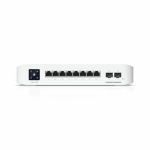 Ubiquiti UniFi USW-PRO-8-POE L3 Gigabit Komutatorius, 8xRJ45, 2xSFP+, 120W, 1,3" LCD, Sieninis Montavimas, Baltas