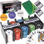 Pokerio rinkinys Texas Hold'em VT23539, 200 žetonų