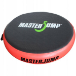 Pripučiamas batutas MASTERJUMP AirSpot 100x20 cm, juoda-raudona