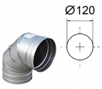 I&scaron;leidimo anga 90&deg; su valymo liuku. D-120 mm.
