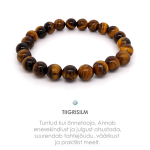 Apyrankė Tigrės akis tamsiai auksinė 8mm