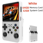 R36S retro delninė vaizdo žaidimų konsolė 3,5 colio IPS ekrano grotuvas Kid ne&scaron;iojamas ki&scaron;eninis vaizdo grotuvas 64 GB 10 000 ir daugiau žaidimų Linux sistema