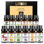 Eterinių aliejų rinkinys difuzoriams Livman GJ-189, 12 vnt.