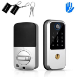 &bdquo;Deadbolt&ldquo; i&scaron;manusis užraktas su &bdquo;TTLOCK Bluetooth APP&ldquo; pir&scaron;tų atspaudų durų užraktu, berakčiu durų užraktu, skaitmeniniu elektroniniu užraktu namams.
