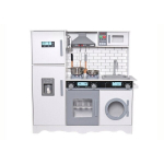 Daugiafunkcinė moderni medinė virtuvėlė su skalbimo ma&scaron;ina ir orkaite Amelia