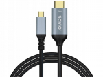 USB laikmena Usb-c į Hdmi kabelis Savio Cl-184, 3m, 4k