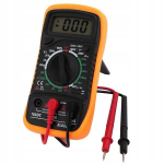Multimetras DT-830B &ndash; LCD ekranas, HOLD funkcija, Maksimali reik&scaron;mė 1999, Guminis dėklas