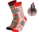 Kalėdinės kojinės moterims Apollo Dovanų burbulas ASS6, 2 poros