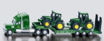 Sunkvežimis Siku su traktoriais &bdquo;John Deere&ldquo; 1:87