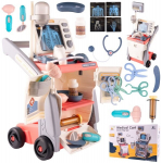 Daktaro rinkinys su vežimėliu Medical Cart