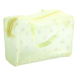 Cosmetic bags and cosmetic mirrors,Cartoon Cosmetic Bag | Transparent Makeup Bag for Women, Clear Brushes Kit Bag, Waterproof,Yellow