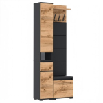 Batų lentyna Fluxar SC-1001 80x36cm Dąb Wotan