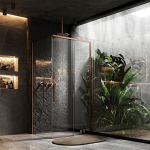 Du&scaron;o Kabina Rea Solar 90X90 Brush Copper