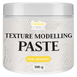 Creative Deco pasta struktūrinė su smulkiu grūdais 500g | Balta moduliuojama masa | Masa skirta meniniams projektams, akrylinės tapybos | Struktūrinė masė lengvai naudojama 3D efektų kūrimui | Struktūra su smėliu