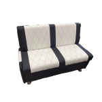 VIRTUVĖS KAMPINĖ SOFA POLIN110 JUODA BALTA