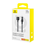 Pakrovėjo Laidas - Baseus Gem USB A į USB C 100 W 1 m Juodas