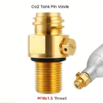 CO2 balionėlio adapterio vožtuvas M18*1.5 sriegis