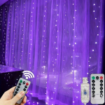 LED užuolaidų girlianda su pulteliu