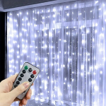 LED pasakų užuolaidų lemputės, baltas